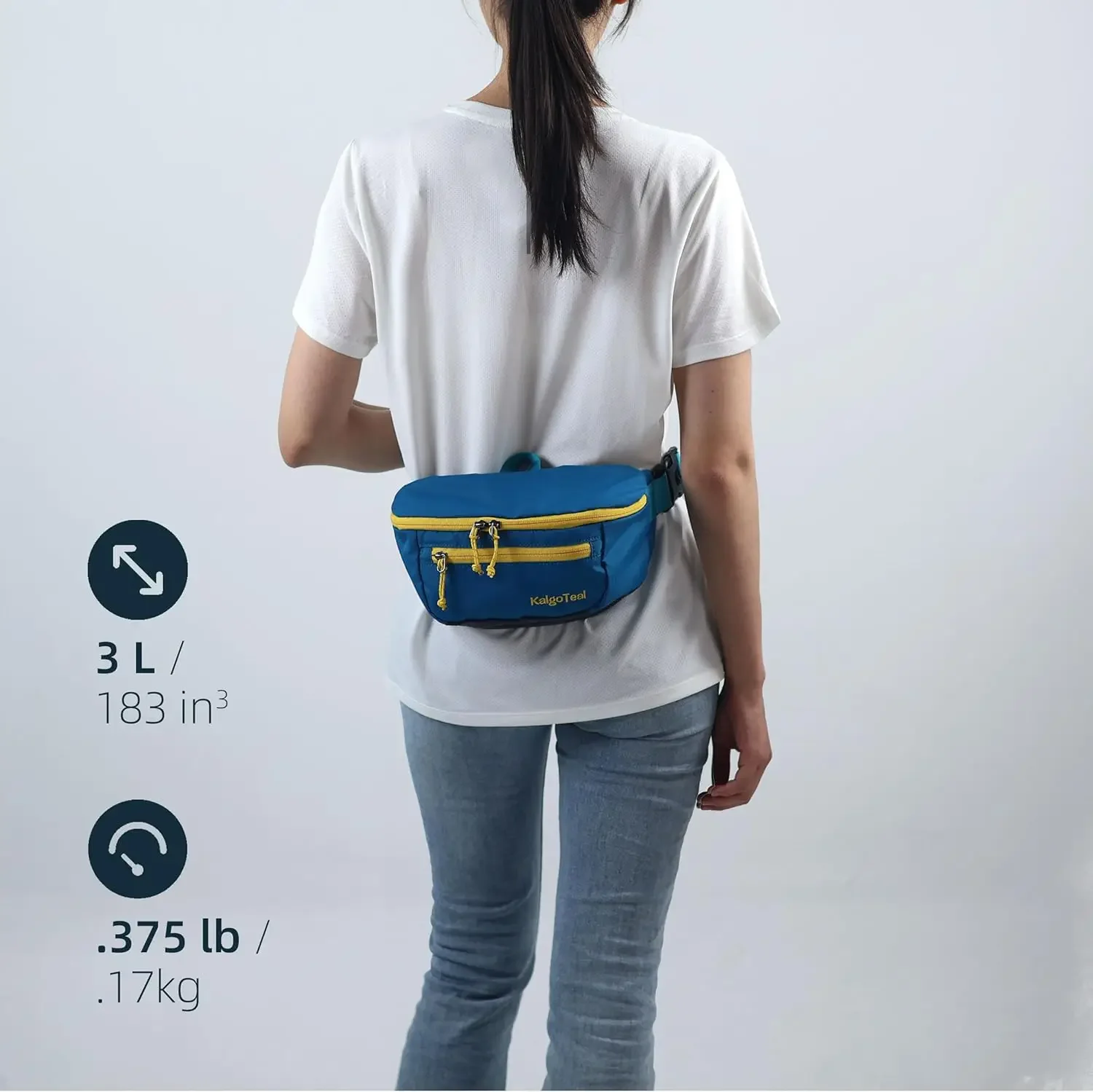 Fotografia 3: Pacote de cintura de viagem ultraleve 3L, grande pochete resistente à água para homens e mulheres.