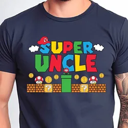 Super Uncle T Shirt Cute Gamer Father's Day Funny New long or short sleeves