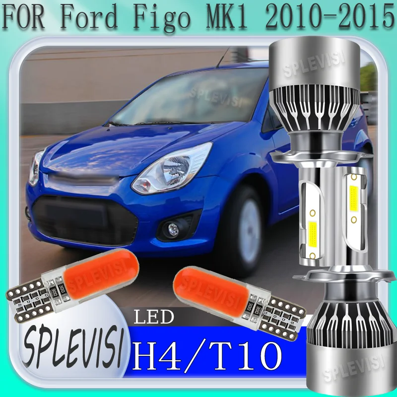 

Dustproof Plug-N-Play Installation Long Life Simple to Install H4 LED headlight For Ford Figo MK1 2010 2011 2012 2013 2014 2015