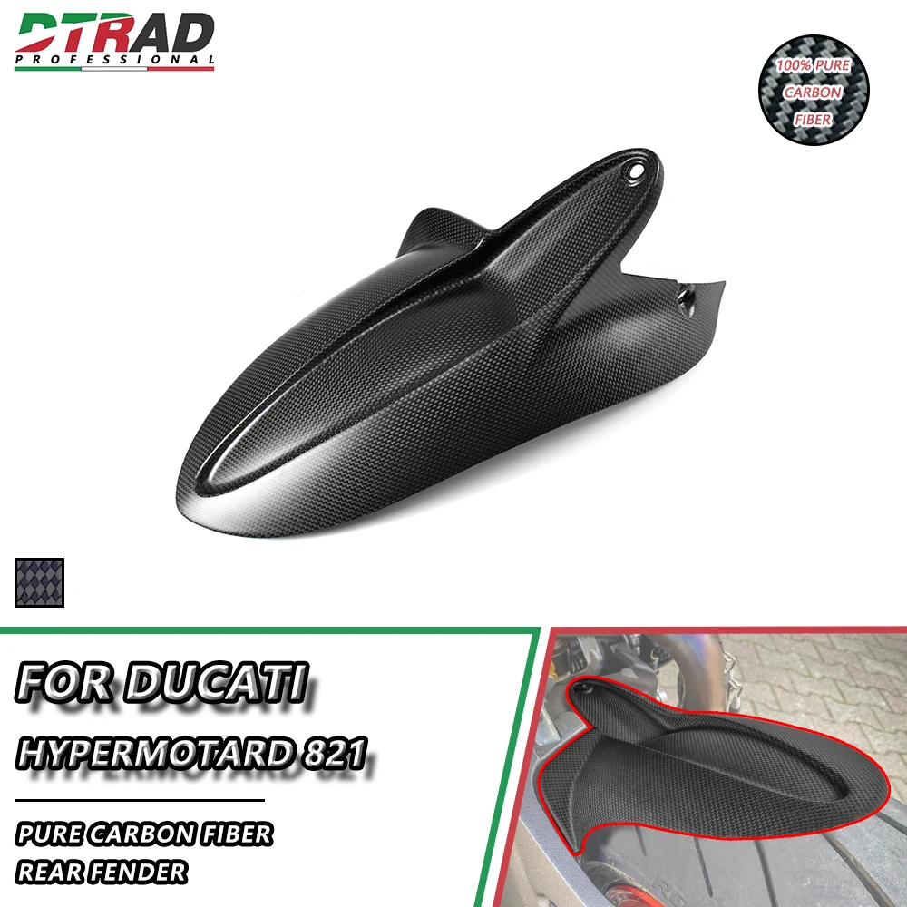 Rear Fender For DUCATI Hypermotard 821 SP 2013-2015 Carbon Fiber Rear Hugger Mudguards Fairing Motorcycle Accessories