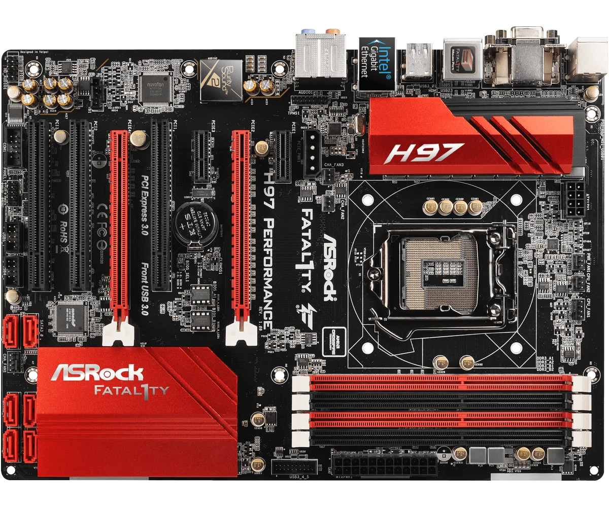 ASRock Fatal1ty H97 PERFORMANCE Intel H97 Motherboard 1150 DDR3 32GB support i7-4790 4770 4690 4570 4170 4130 G3250 ATX