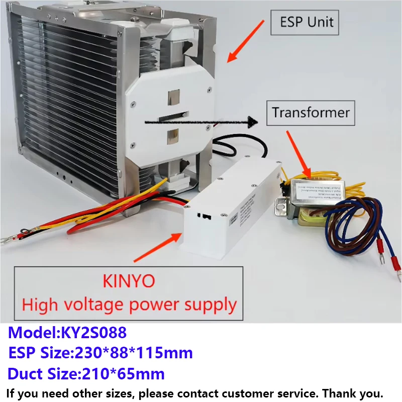 ESP Electrostatic Purification Part Washable Dust Remove Filter for Commercial Air Purifier Ventilation System Building Air Duct