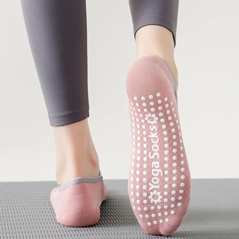 1 paar Professionelle Frauen Yoga Socke Silikon Anti-slip Ballett Pilates Socken Frauen Backless Atmungsaktive Bandage Yoga Sport Socken – Detail 3