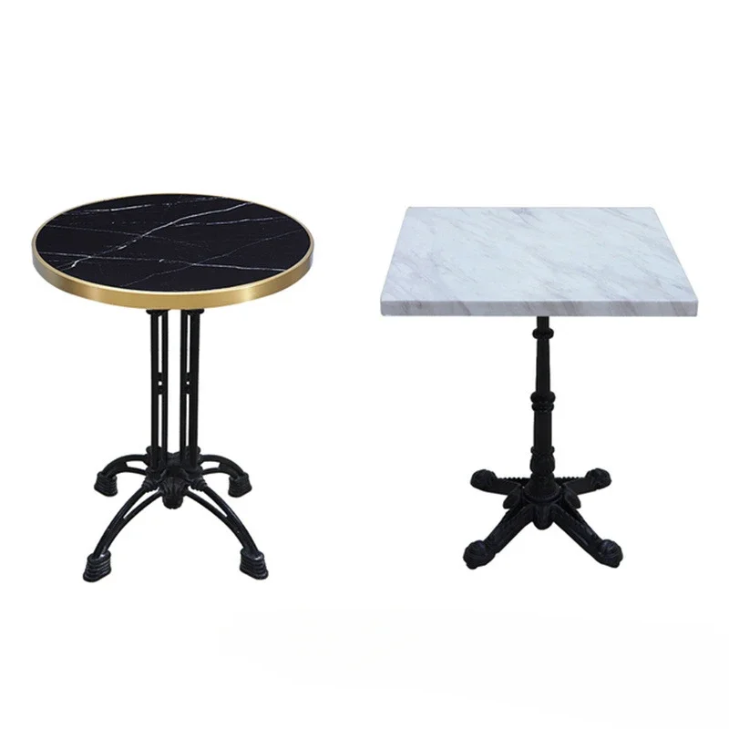 

Commercial street outdoor courtyard marble rock slab dining table, manufacturer wholesale outdoor courtyard marble rock slab din