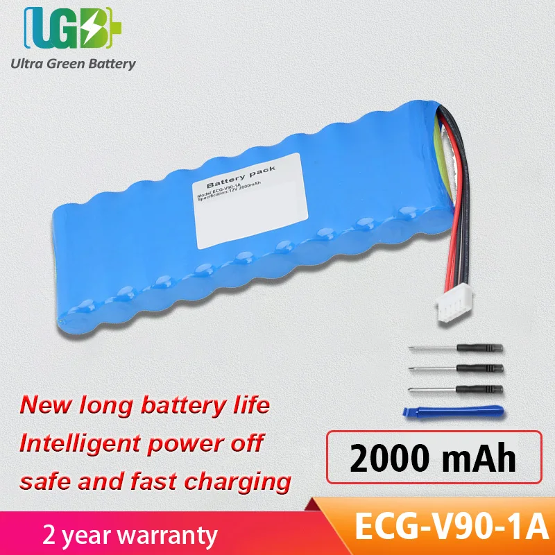 

UGB New ECG-V90-1A Battery For ECG V90-1 medical Battery 2000mAh 12V