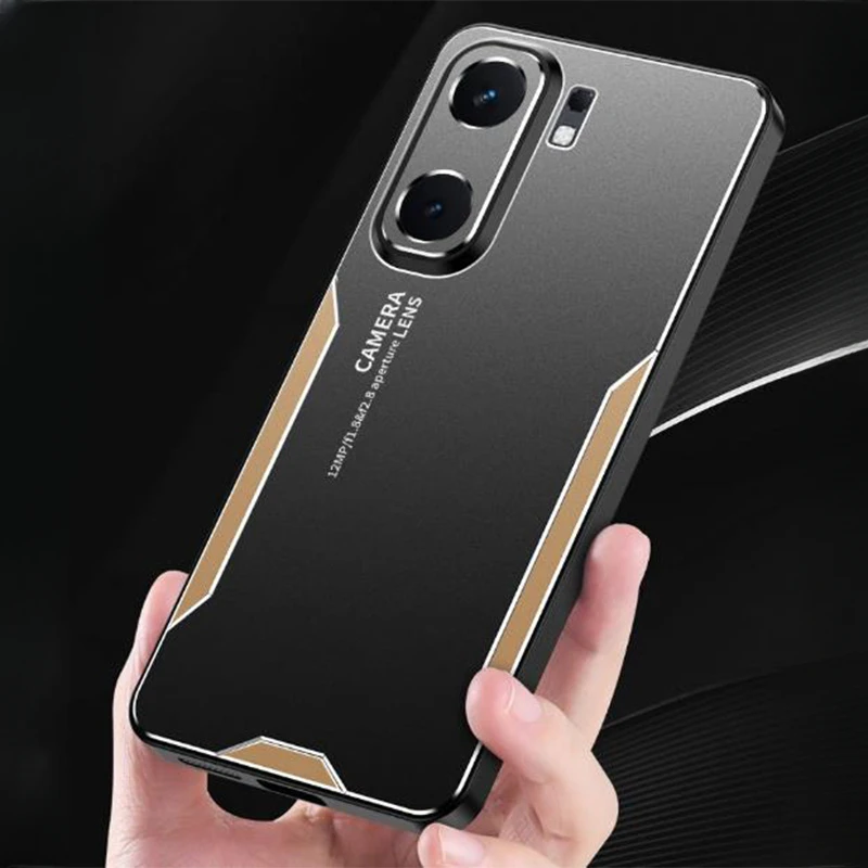 Ultrathin Metal with Holder Cover for Vivo IQOO Neo9 Pro Phone Case Lens Protection for Iqoo Neo 9 Neo9Pro Protective Shell