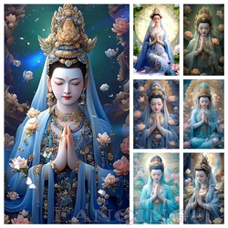 DIY Diamond Painting Buddha Statue New Arrival 2023 Mosaic Religion Cross Stitch Kit Embroidery Lotus Full Drill Home Decor S40