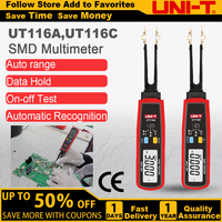 UNI-T UT116A UT116C Digital Tweezers Smart SMD Tester Professional LED Diode Electronic Component Tester Electrical Multimeter