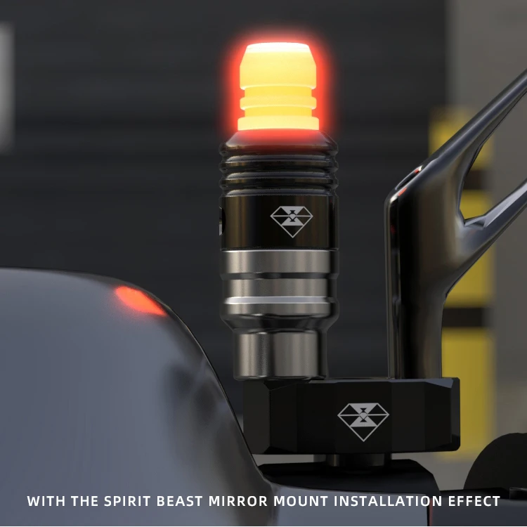 LED Rearview Mirror Decor Lamp, Fit GSX250R, Universal for Suzuki Scooter, External Waterproof 12V Motorcycle Light 3