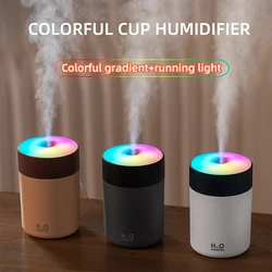 Umidificador de ar Mute H2O, Mini USB, Difusor Aroma, Névoa Fria, Copo Colorido, Quarto, Casa, Carro, Purificador, 300ml