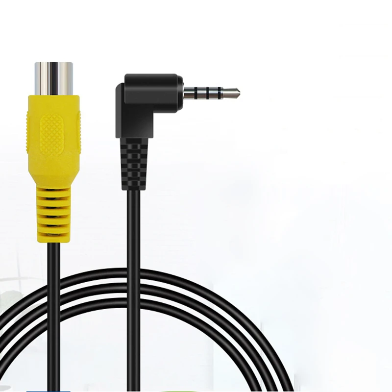 Car GPS Video Cable 4 Sections Jack 2.5mm Plug to RCA Female Stereo Adatper Navigation Rear View Parking Camera AV Convert Wire