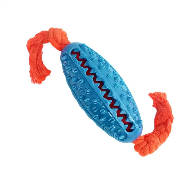 Dog Chew Toy With Double-Sided Sawtooth Dog Toothbrush Chew Toy Puppy Food Dispensing Toy With Rope For Small Medium Dogs