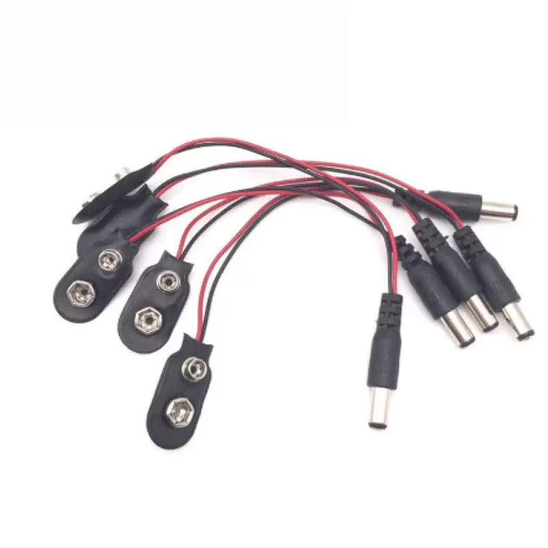 UNO 2560 DUE dc3.5 암 헤드 전원 어댑터와 호환되는 9V 배터리 버클