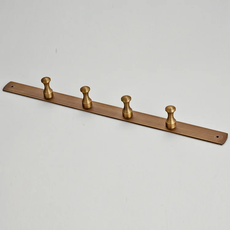 Bronze retro European-style bathroom hardware hanging pull-silvered hook for hanging hats and coats