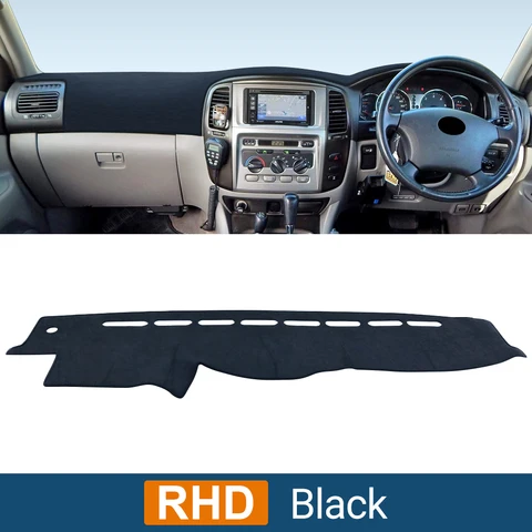 Защитный Коврик На Приборную Панель Toyota Land Cruiser 100 LC100 1998-2007: анти-УФ, Нескользящий, Светозащитный