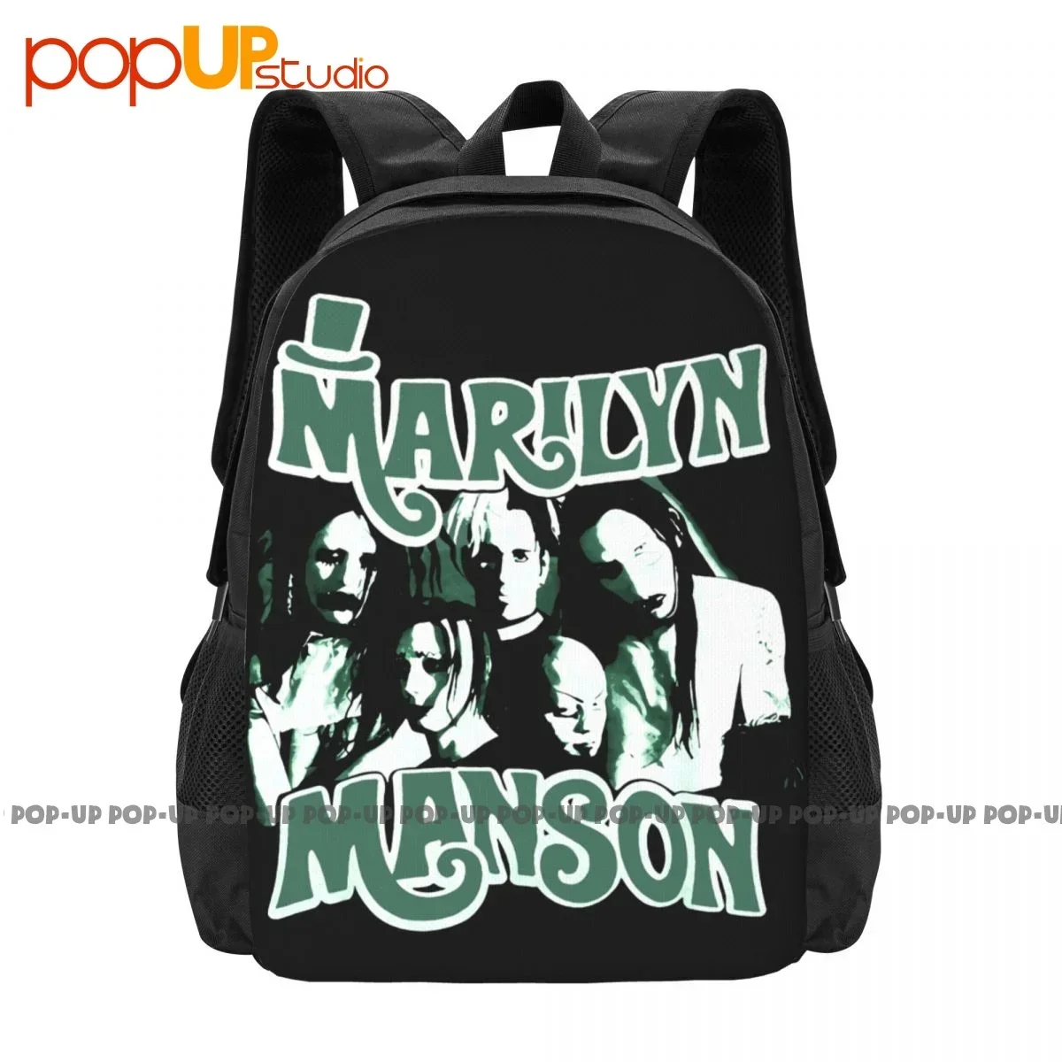 

Vintage Marilyn Manson Backpack Large Capacity Bookbag Creative Sports Bag Outdoor Running