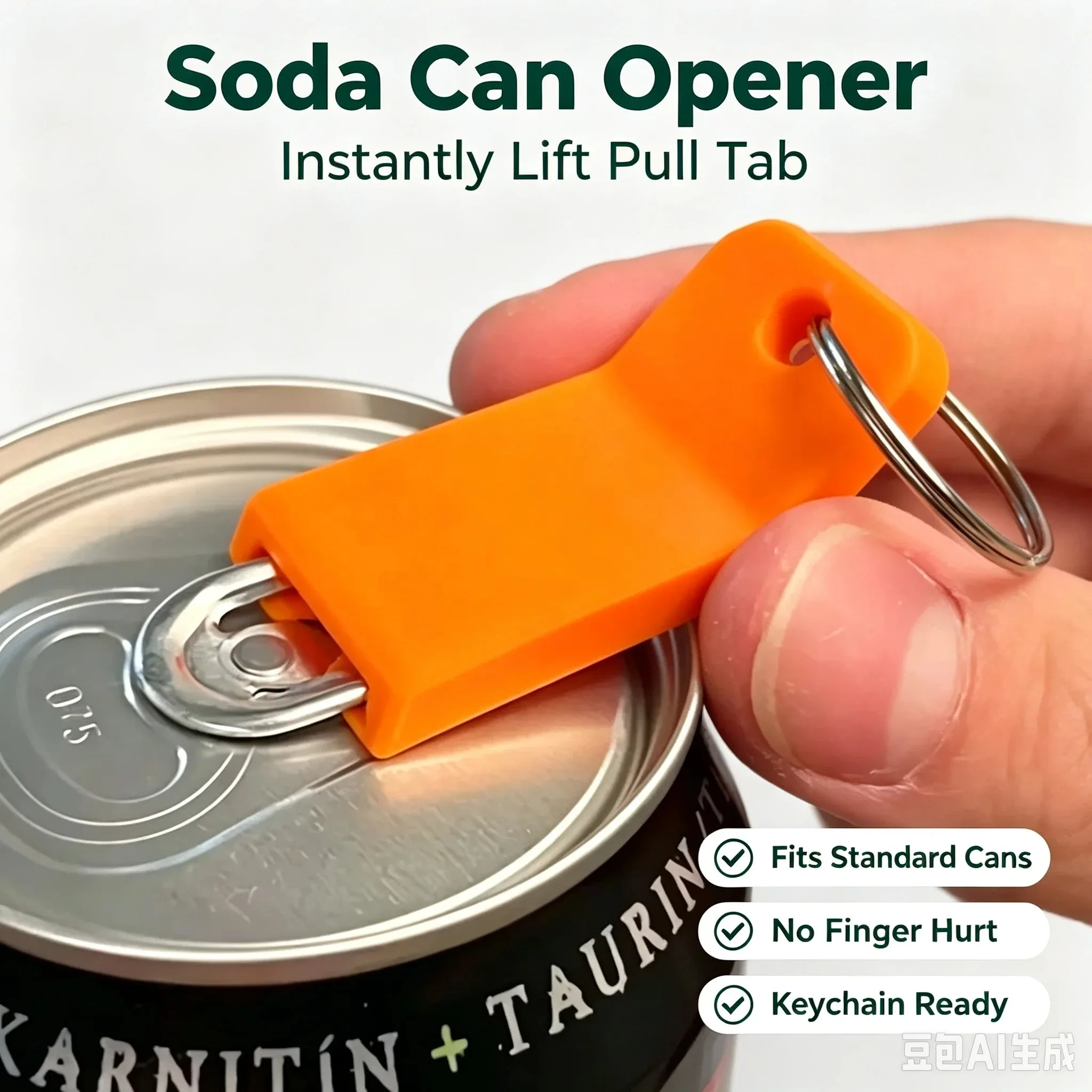 1/3pc Pull-Tab Can Opener Portable Keychain Metal Ring Bottle Opener Easy Use Durable Beverage Can Kitchen Gadget