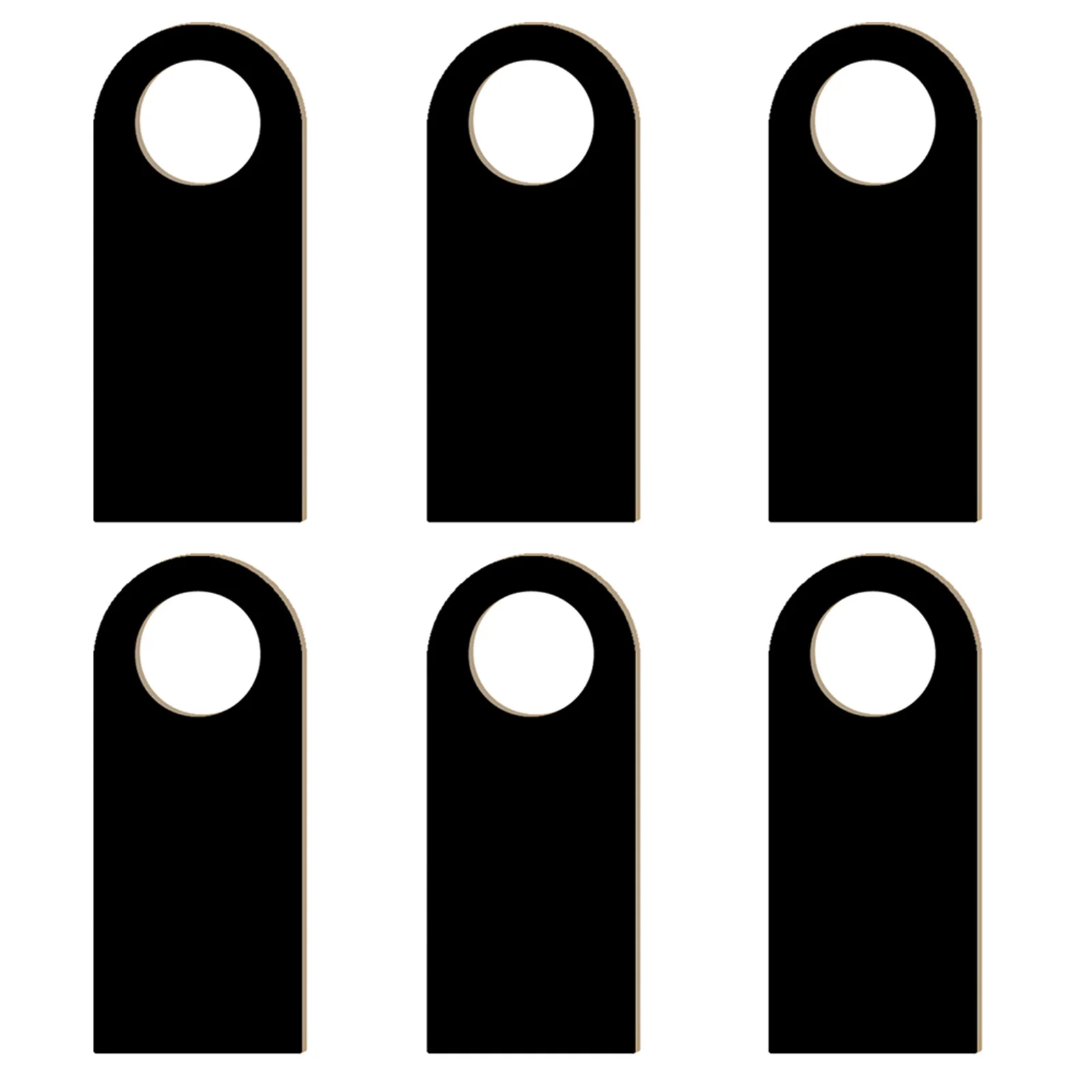 6 قطعة مقبض الباب السبورة الخشبية الصغيرة العلامات قابلة لإعادة الاستخدام البيضاوي السبورة علامات رسالة مجلس ديكور المنزل علامة معلقة