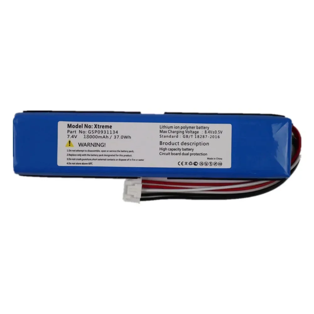 100% Original Player Speaker Battery For JBL Xtreme 1 Xtreme1 GSP0931134 18000mAh 37.0Wh Batterie tracking number with tools