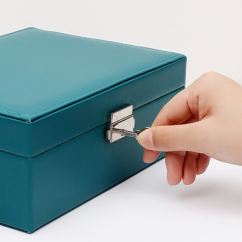 High-end European style large capacity multi-layer jewelry storage box earring necklace ring display jewelry box