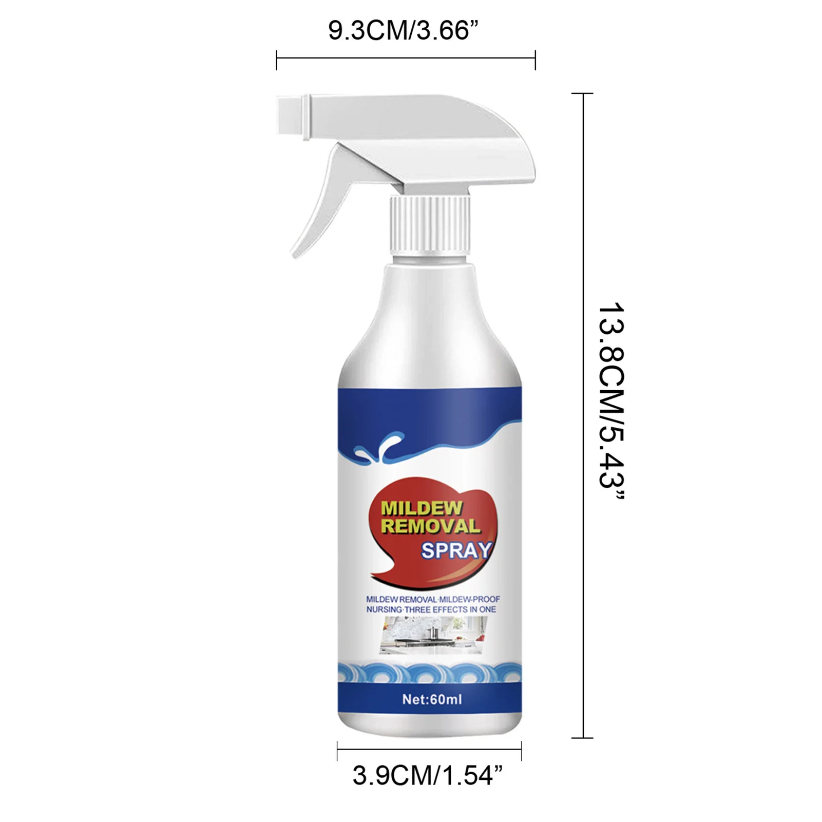 Agente de Reboque para Parede e Banheiro, Removedor de Eliminação do Mildew, Cozinha Poderosa e Banheiro