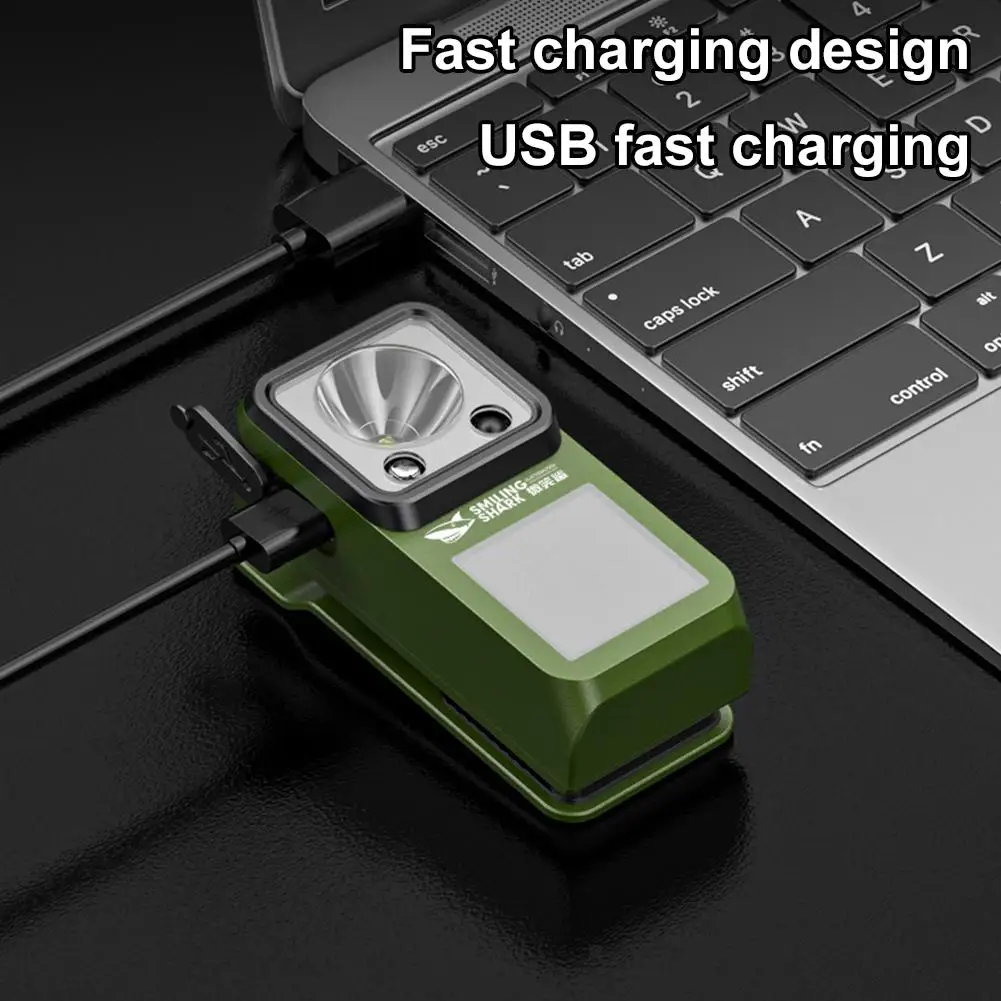 

Outdoor Adjustable Angle Flashlight Multi-Color Magnetic LED Flashlight IPX4 Outdoors Mini Work Light for Camping Hiking