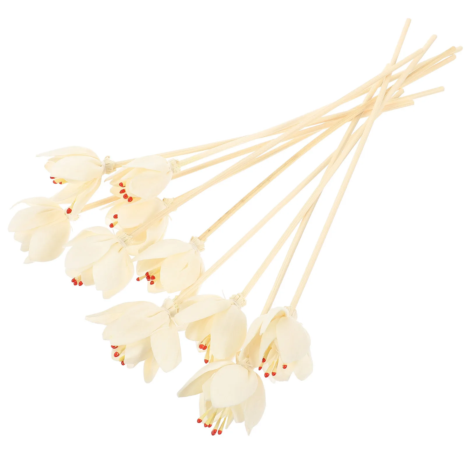10pcs Flower Diffuser Sticks Natural Reed Diffuser For Home Bedroom Kitchen Scented Sticks Aroma Accessories Essential Oil