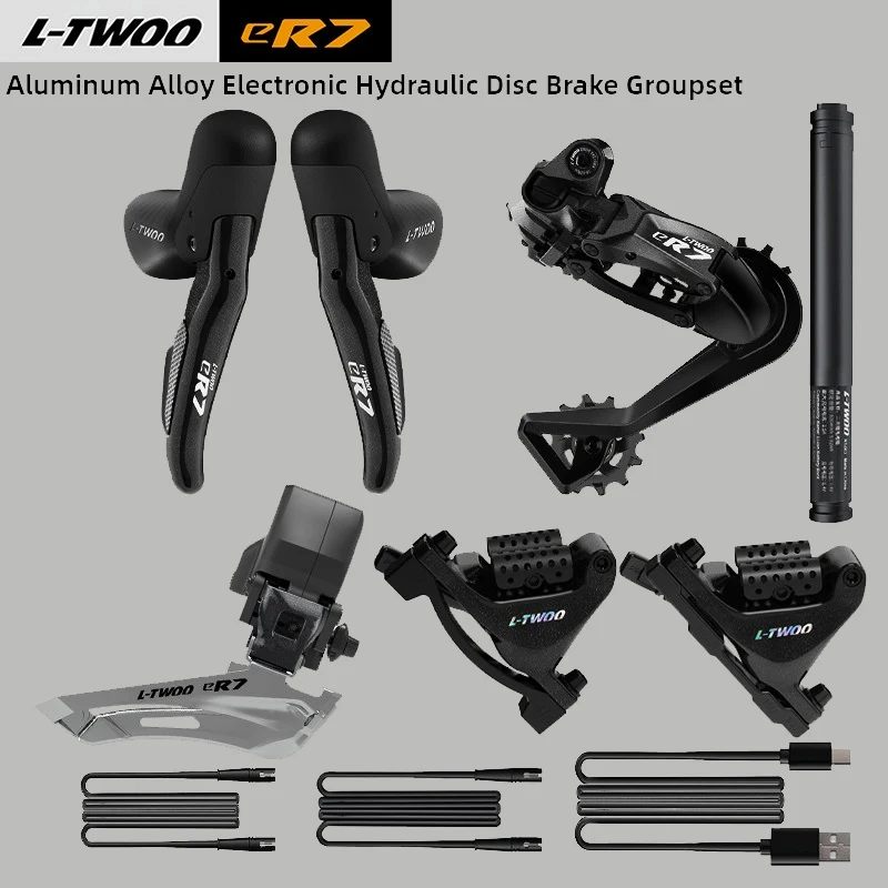 

LTWOO eR7 wireless electronic shifting 10/11/12 speed hydraulic disc brake Aluminum alloy road electronic shifting kit