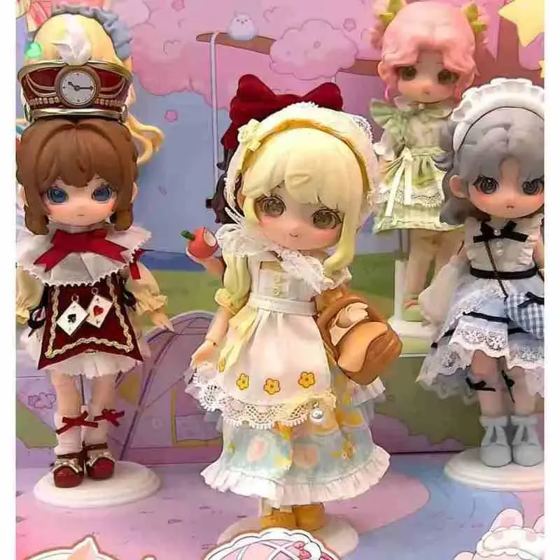 

Liroro Fairy Tale House Series Blind Box Movable Action Figures 12 Point Bjd Joint Doll Figurine Mystery Box Desktop Gift Toys