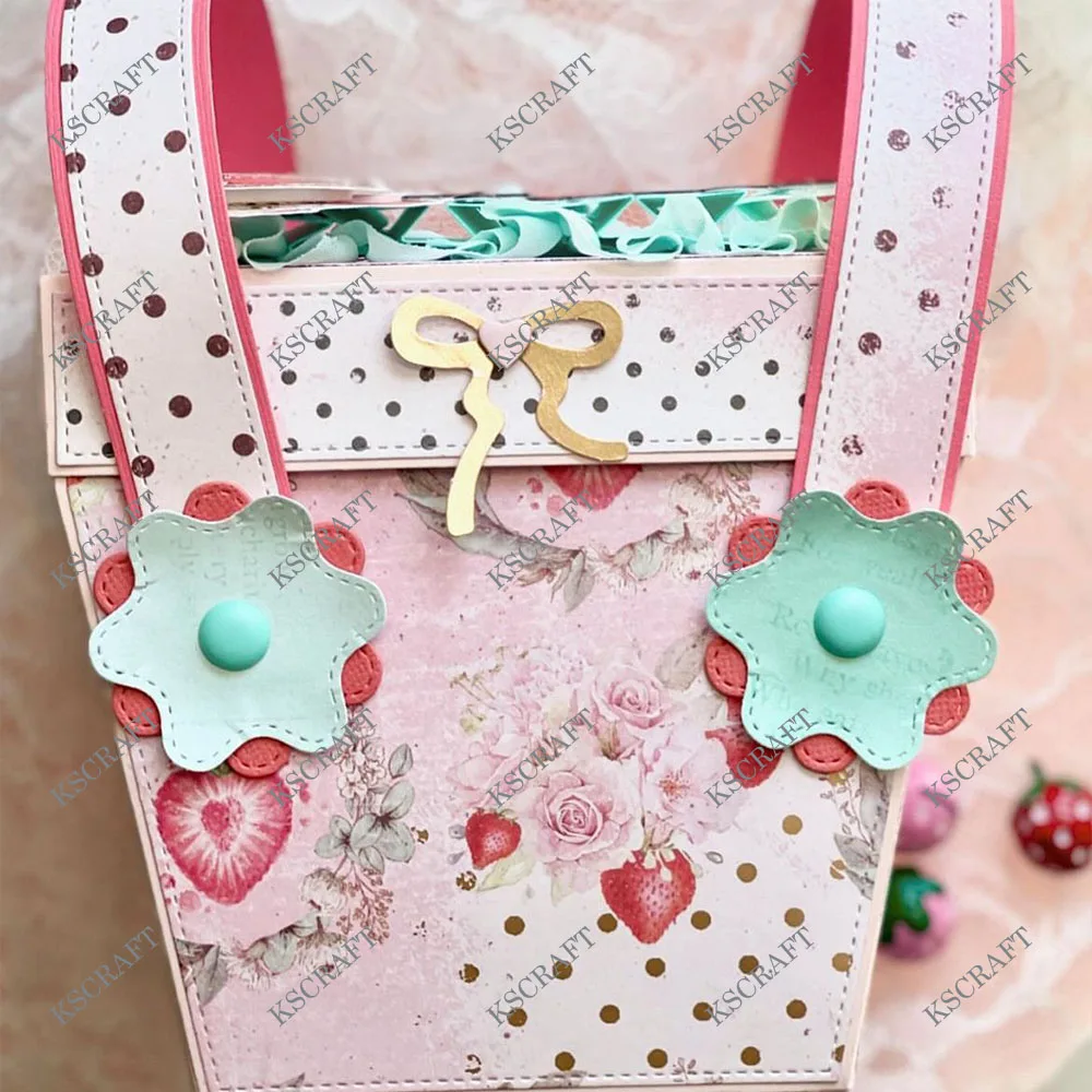 KSCRAFT Picnic Basket Box   Metal Cutting Dies Stencils for DIY Scrapbooking Decorative Embossing DIY Paper Cards
