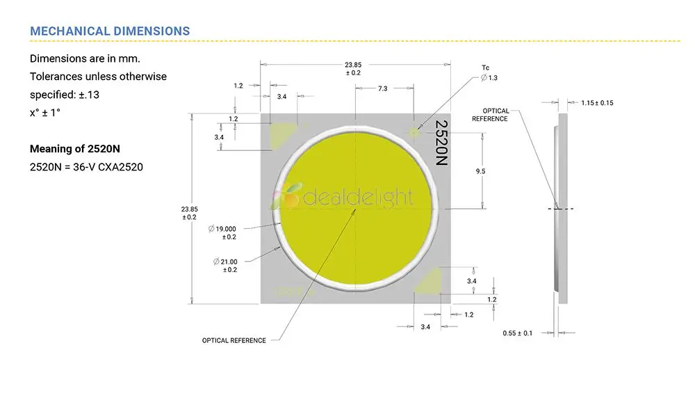 2 pz originale CXA 2520 CXA2520 natura bianco 4500K bianco caldo 3000K 47W COB Led emettitore lampada luce per Downlight fai da te