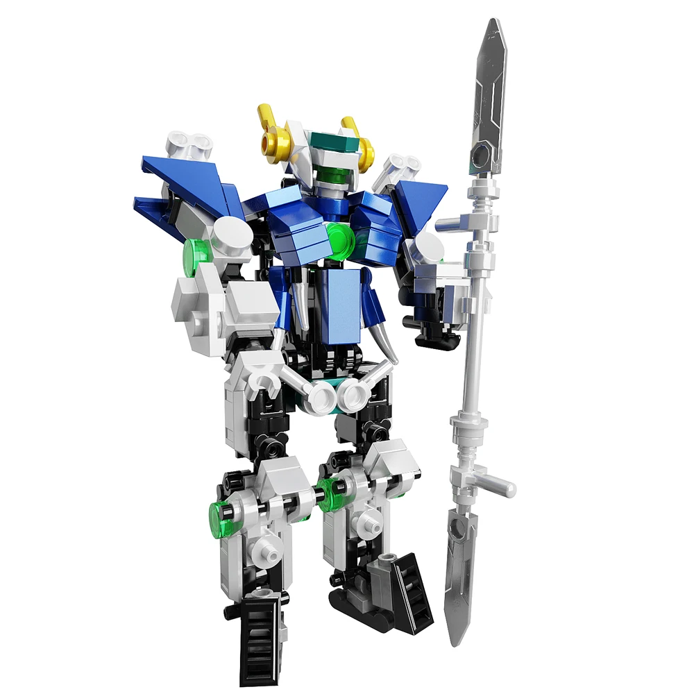 MOC-Grand Patron Xia Robô Tijolos para Crianças, Action Figure Building Block, Powered Expedileton Mecha Combat Model Kit, Presente de Aniversário, Brinquedo