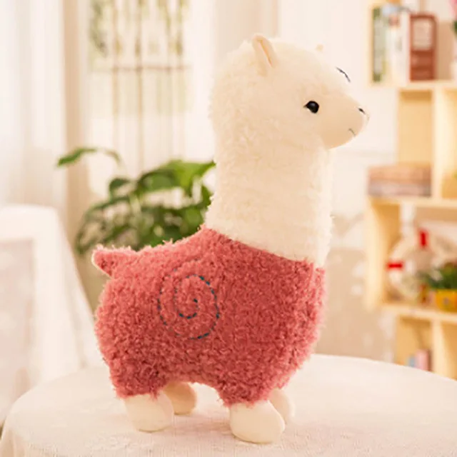 25cm Lovely Small Alpaca Plush Toy Stuffed Animal 5 Colors New Soft Sheep Doll Home Decor Kids Girl Birthday Christmas Gift image 3