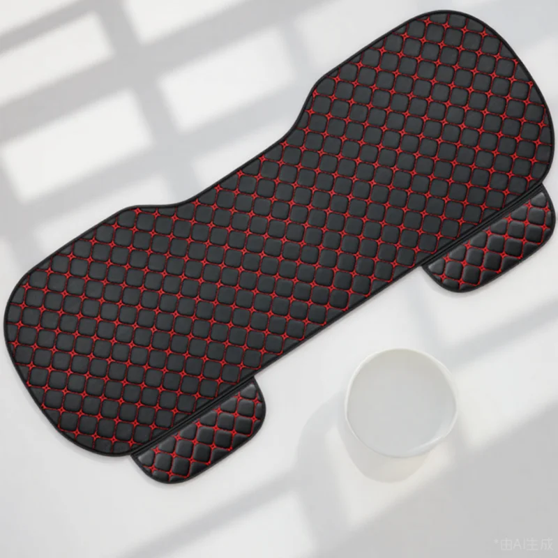 

Leather Seasonal Car Seat Cover Three-Piece Set Universal Single-Piece All-Weather Anti-Slip Breathable Wear-Resistant No-Bindin