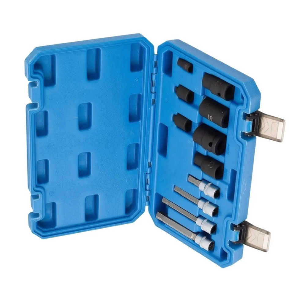 11pcs Brake Caliper Tool Set Car Brake Caliper Cylinder Screw Disassembly Wrench Socket Screwdriver Tool Hand Tool Sets