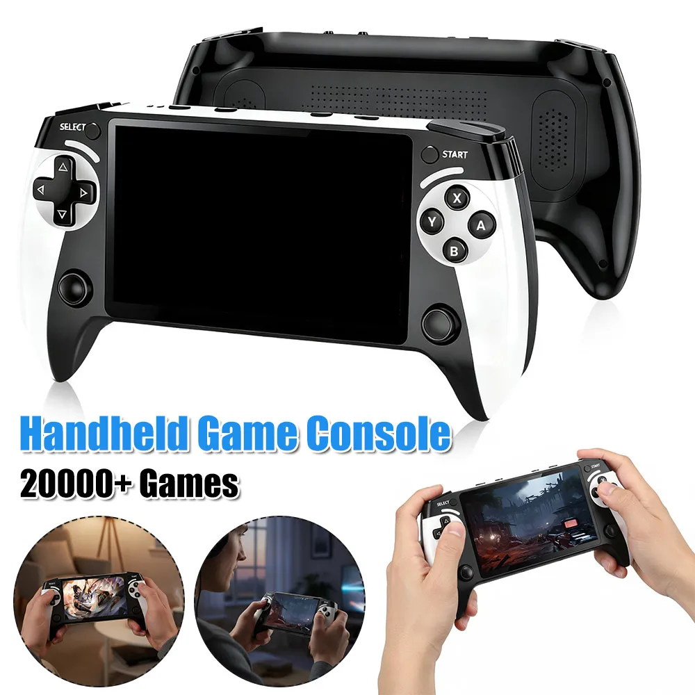 

Handheld Game Console 5.5 Inch 1080P Screen 20000+ Games TF Card Expansion Retro Gaming Console Type-C Power Interface