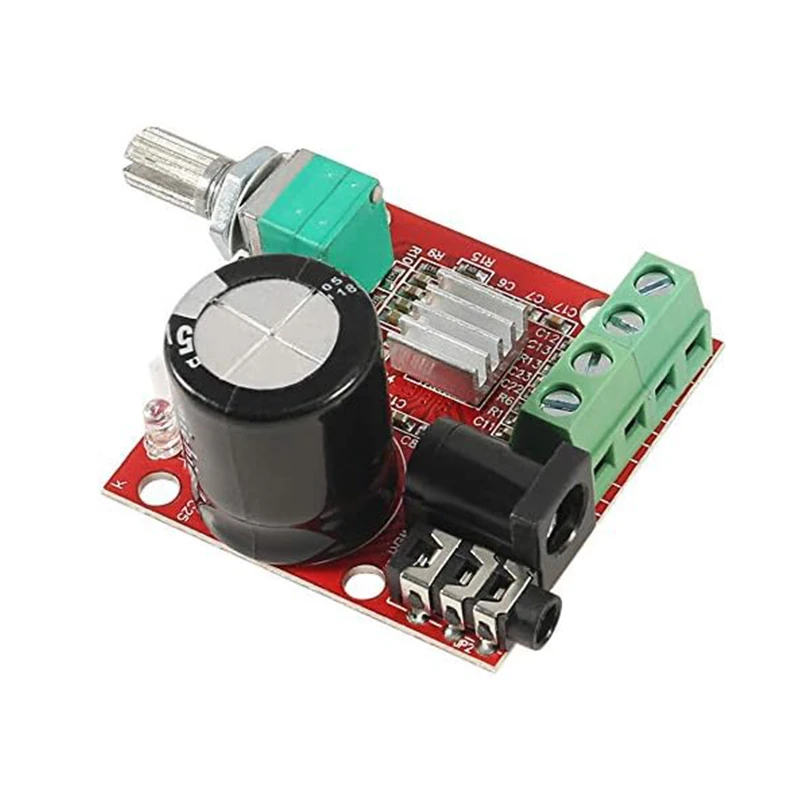 PAM8610 Mini Stereo AMP Audio Amplify Board Digital Portable Ampli Module 10W+10W Dual Channel Amplifier Class-D 12V DC