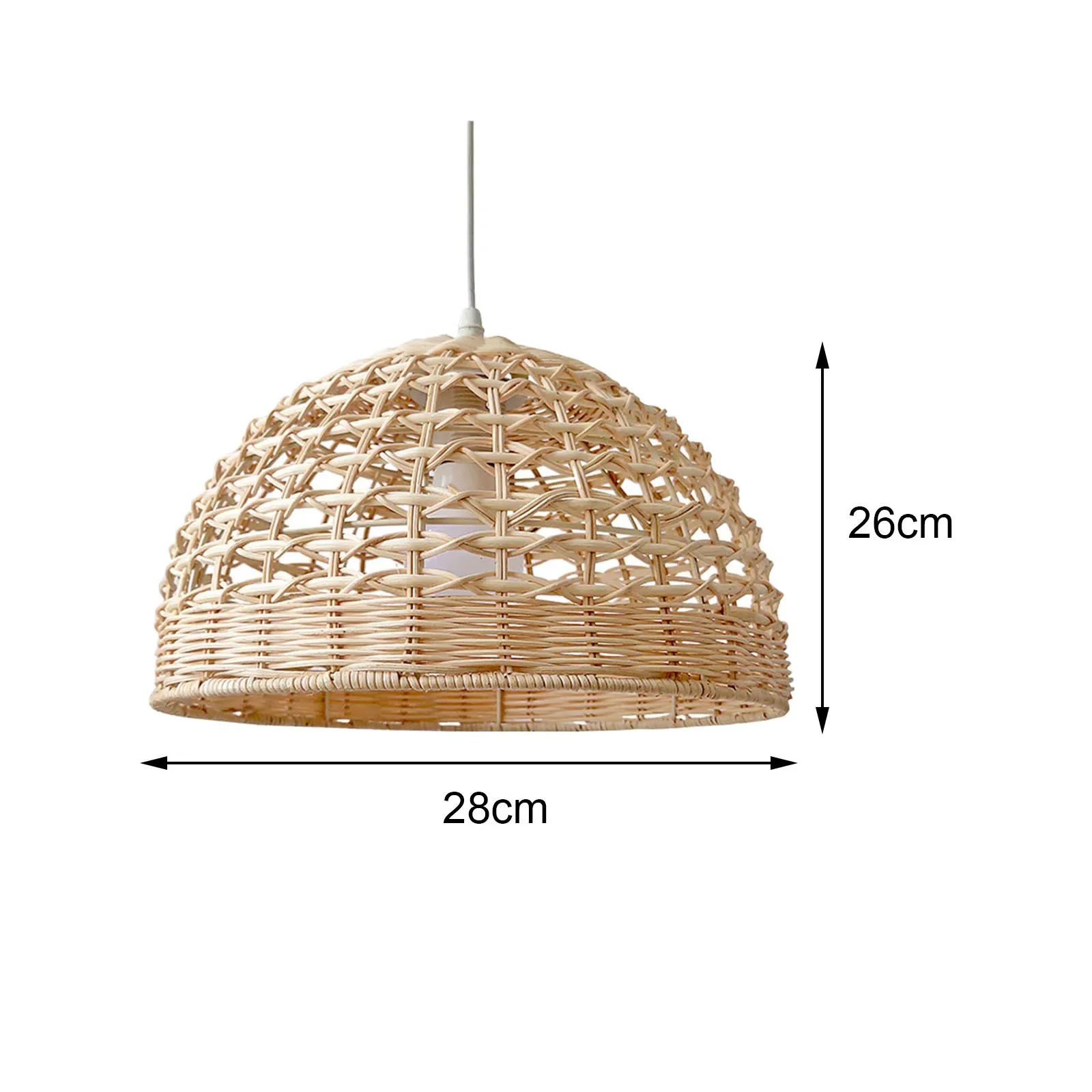 Imagem -06 - Rattan Lustre Abajur Mão-tecido Abajur de Bambu Tecelada Wicker Pingente Luz Casa e Restaurante Decoração Natural