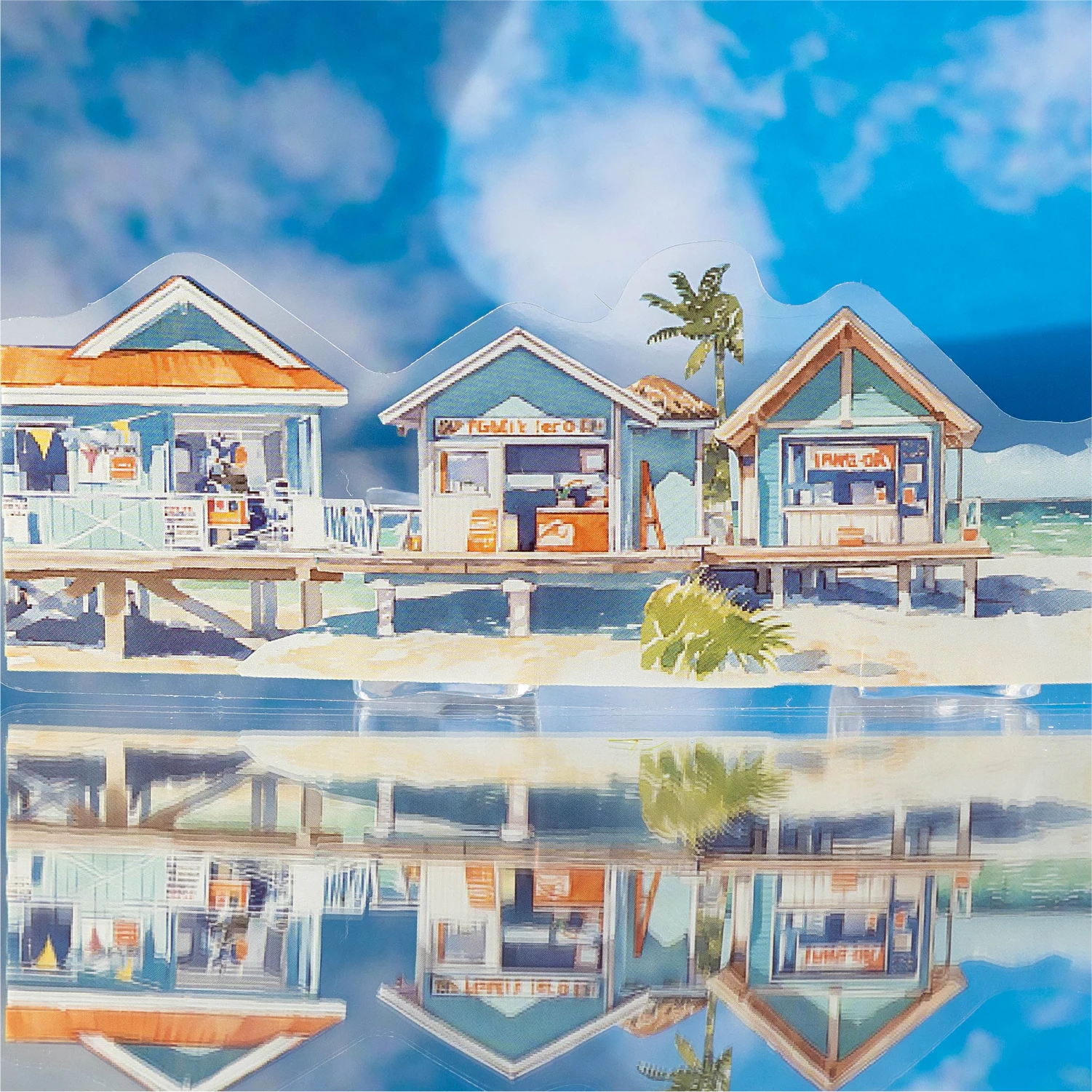 32 stks Japans landschap PET + papier stansen stickers DIY collage stickers snijmaterialen handgemaakte dagboek album