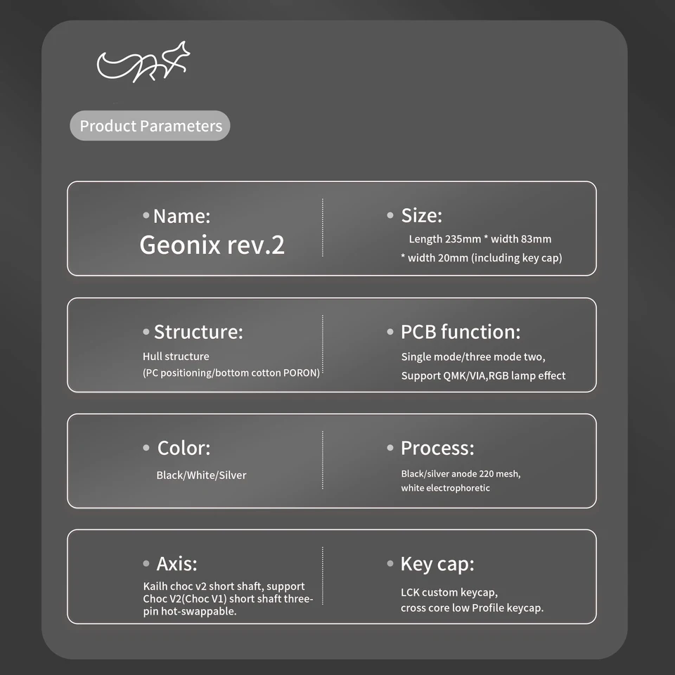 Geonix Rev.2 トライモード Geonix Rev.2レビュー｜47個のキーで白デスクはもっと自由になる。究極