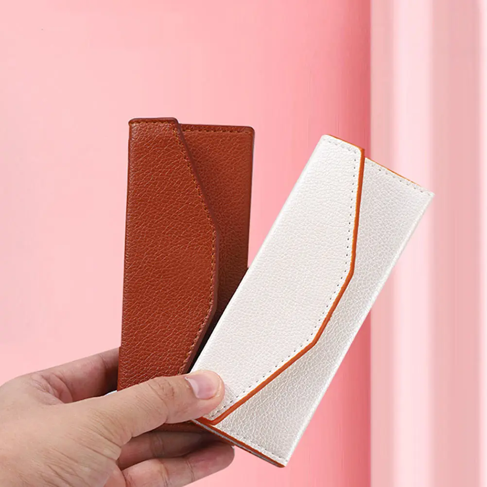 

2 Pcs Tweezer Storage Case Portable Makeup Tools ganizer for Eyelash Extension Supplies Protective PU Pouch