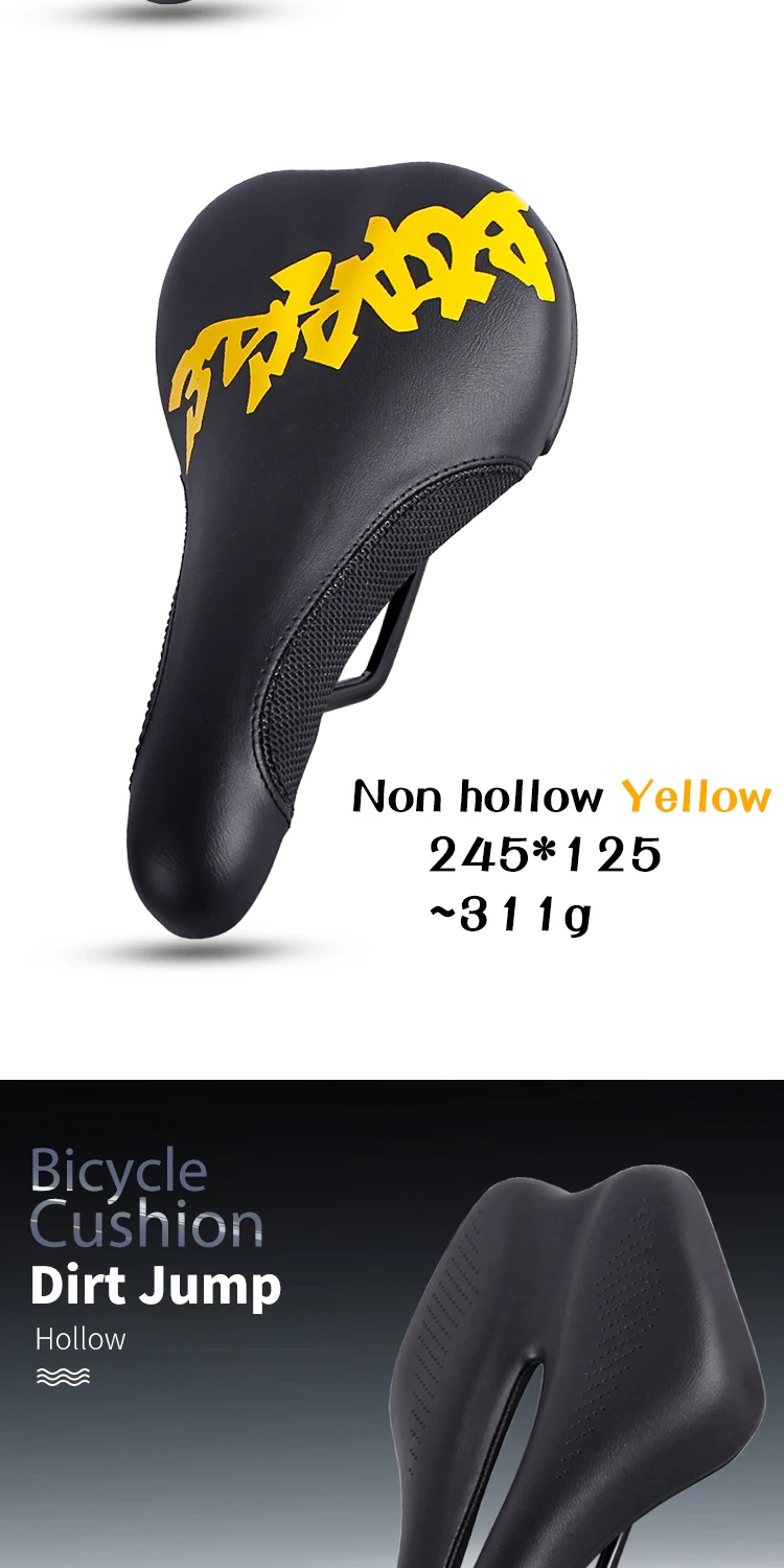 Neuer Boarse Fahrrads attel MTB Mountain Rennrads itz Farbe hohl bequemes Fahrrad kissen Dirt Jump Fahrrads attel – Detail 5