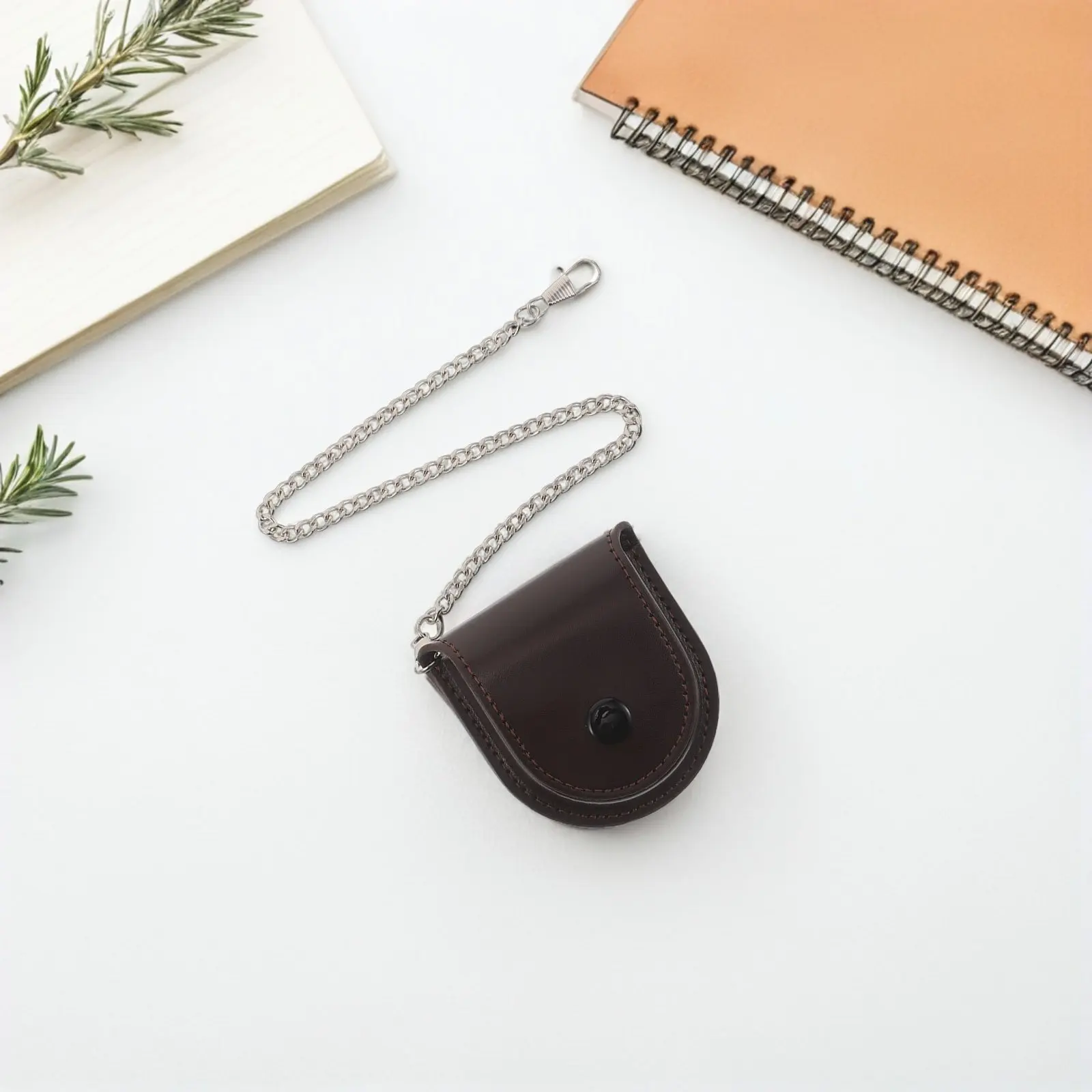 

Винтажный чехол для карманных часов из искусственной кожи, ретро-коричневый, для мужчин, дорожный органайзер-протектор для хранения