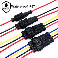 1/2pcs 16 AWG Waterproof Wire Connectors Automotive Electrical Connectors Quick Disconnect Wire Connectors 2/3/4 Pin