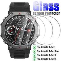 For Amazfit T-Rex 3/2/T-Rex Pro Screen Protector HD Clear Anti-Scratch Tempered Glass Protective Films For Amazfit T Rex