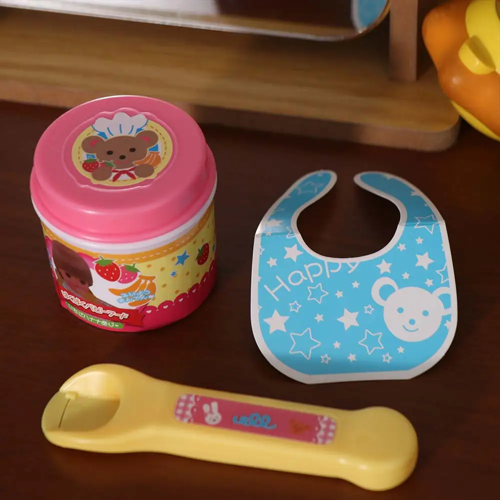 Simulatie Pudding Voederset Rollenspel Vroeg Onderwijs Aardbeienpudding Voedsel Voeden Roze Jelly Speelhuis Speelgoed Cadeau