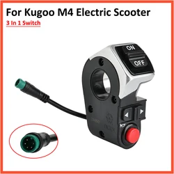 5pin Switch For Kugoo M4 Electric Scooter On Off Power Horn Left Right Turn Lights 3 In 1 for 22.5mm Handlebar Cycling Parts