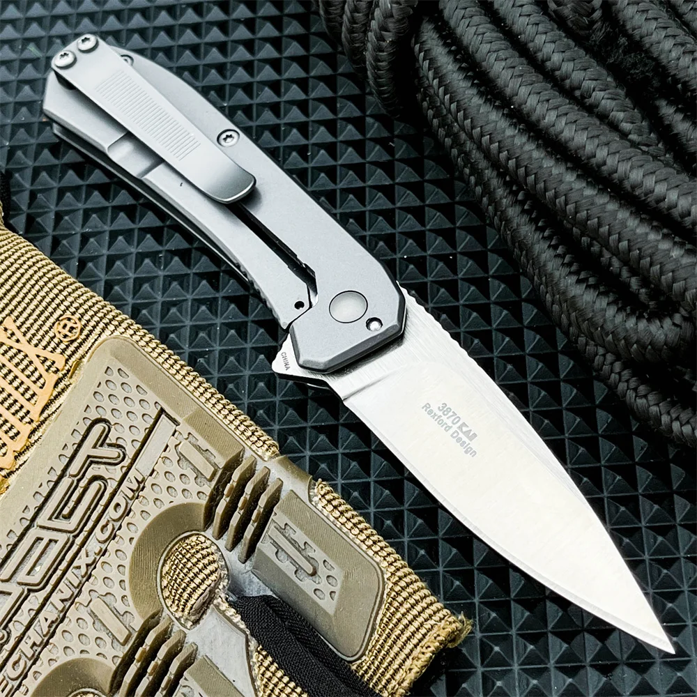 KS 3870 couteau pliant de poche lame 8Cr13Mov 420 manche en acier randonnée en plein air Camping couteaux de pêche chasse coupe outil de survie