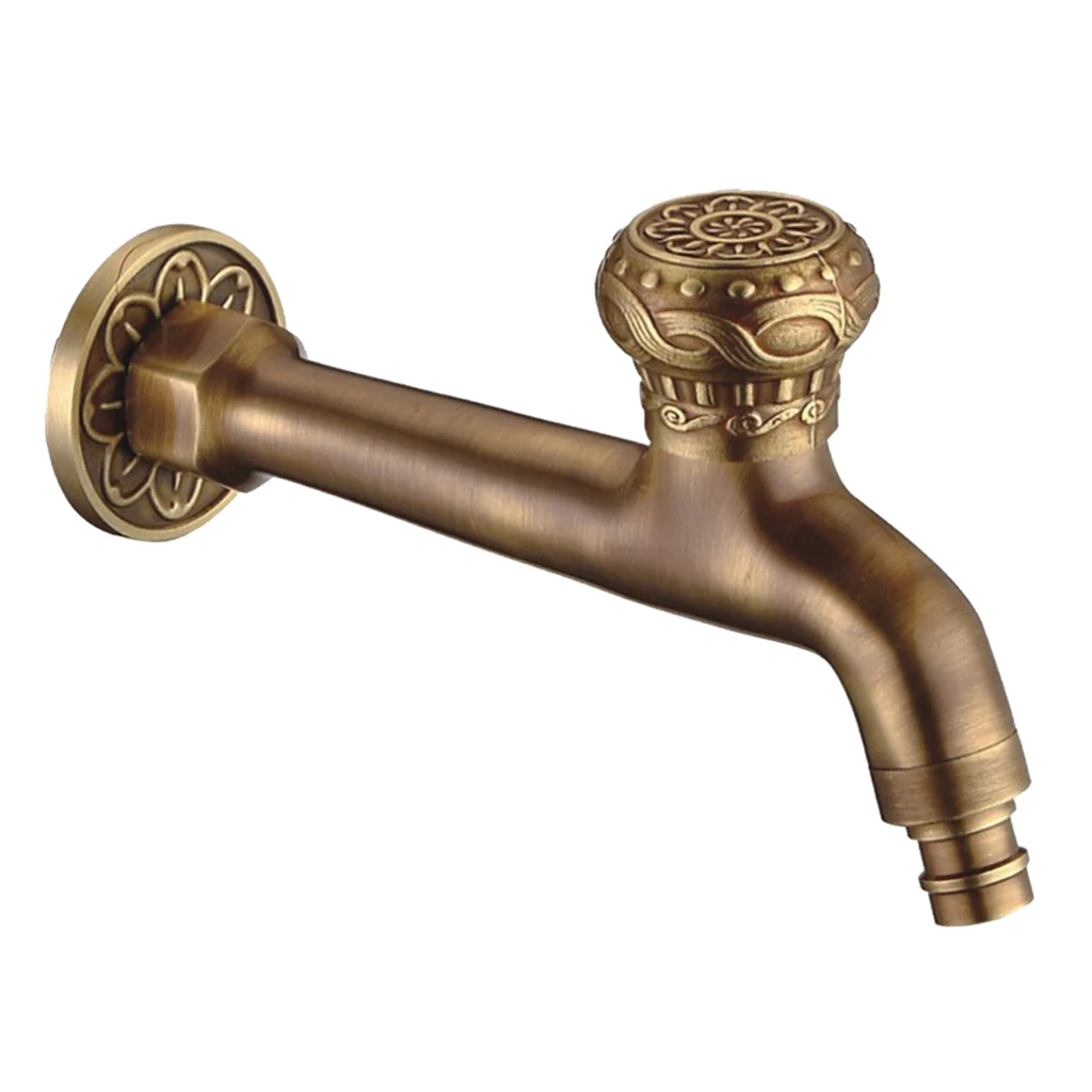 

Modern Alloy Washing Machine Faucet Single Handle Wall Mounted Water Tap for Bathroom Sink Garden Home