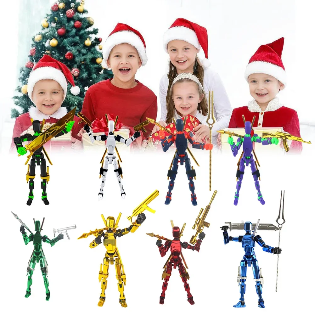 

3D Multi-Jointed Movable Shapeshift Robot Creative Printed Mannequin Dummy Action Model Doll Toys Kid Decora for Girl Boys Gifts